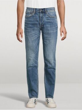 Rag & Bone Standard Issue Fit 2 Slim-Fit Straight Blue Jeans Size 29 DEFECT